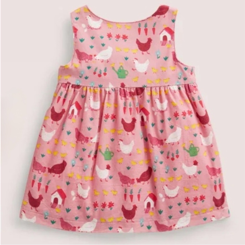Baby Boden Girls Farm Animal Cord Pinnie Dress - Size 12-18M - Picture 15 of 16